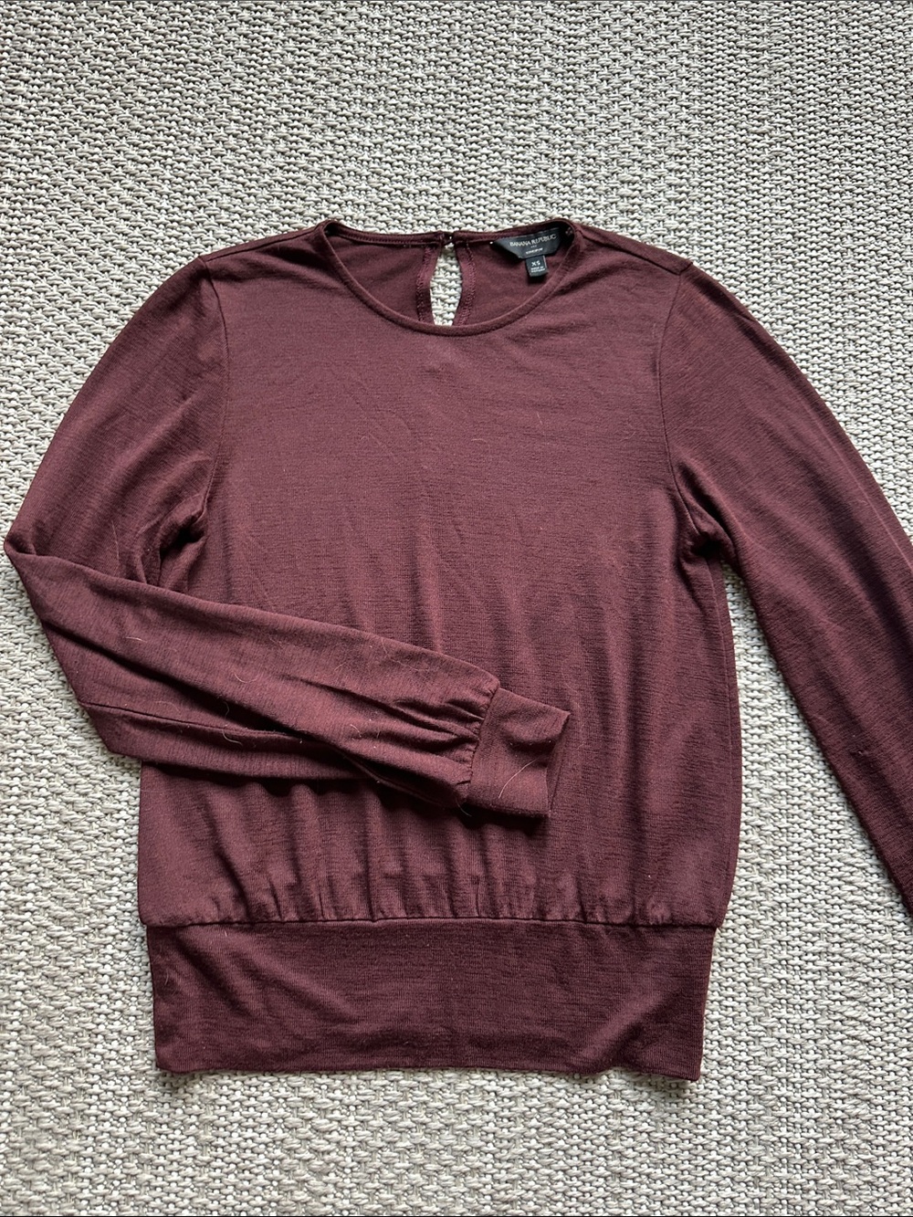 Banana Republic Deep Wine Crewneck Sweater
